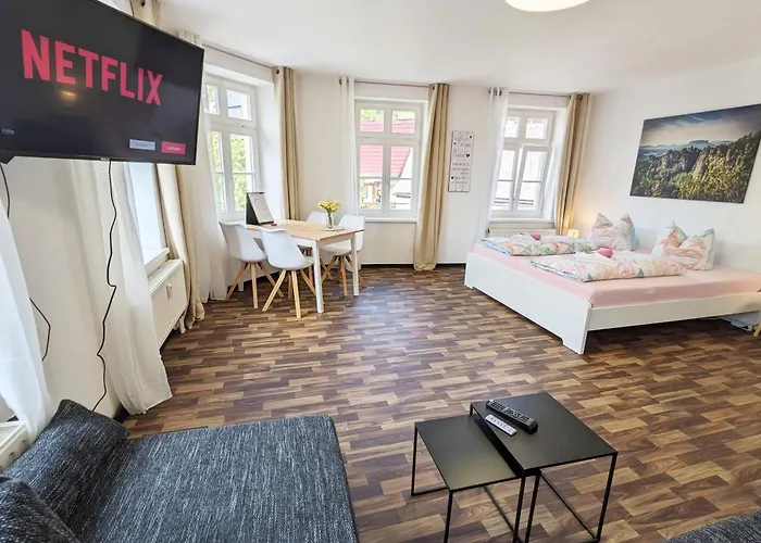 Apartamento Urlaubsmagie - Ferienwohnung Frischluft - Sauna & Saisonaler Pool